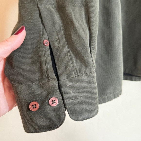 Bachrach Men’s Dark Green Button Down Long Sleeve Shirt Jacket Soft Thick XXL - Picture 2 of 6